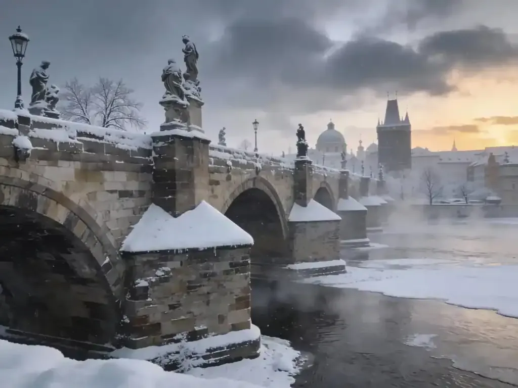 Prague in winter